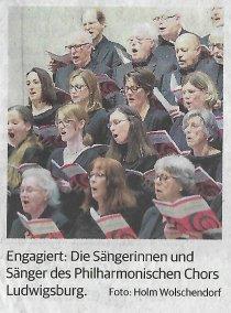 Pergolesi: Stabat mater am Ostersamstag 2023 in der Erlöserkirche Ludwigsburg mit dem Philharmonischen Chor Ludwigsburg unter der Leitung von Ulrich Egerer.